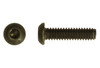 M10-1.50 x 65 mm Button Head Socket Cap Screw, ISO 7380, 12.9 Alloy Steel, Thermal Black Oxide - FT (Package of 100)