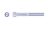 1"-8 x 5" Socket Head Cap Screw, Alloy Steel, Zinc Clear - PT (Box of 20)