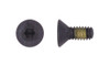 #4-40 x 1/2" Flat Head Socket Cap Screw with Nylon Patch, Alloy Steel, Thermal Black Oxide - FT (Package of 100)