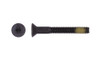 #10-32 x 1-1/2" Flat Head Socket Cap Screw with Nylon Patch, Alloy Steel, Thermal Black Oxide - PT (Package of 100)