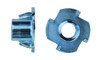1/4"-20 x 7/16" 4 Prong Tee Nut, Low Carbon Steel, Zinc Clear (Package of 250)