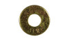 5/8" USS Flat Washer, Thru-Hardened Steel, Zinc Yellow (Box of 500)
