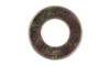 1/4" SAE Flat Washer, Thru-Hardened Steel, Zinc Yellow, Domestic (Package of 100)