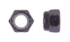#6-32 UNC NM Nylon Insert Lock Nut, Low Carbon Steel, Zinc Black (Box of 2000)