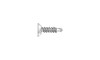 #8-18 x 1/2 Flat Head, Undercut Phillips Tek Screw #2 Point, 410 SS (Box of 5000)