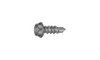 #8-18 x 1 Hex Washer Head Slotted Tek Screw #2 Point, Steel Black Oxide (Box of 8000)