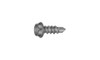 #8-18 x 1 Hex Washer Head Slotted Tek Screw #2 Point, Steel Black Oxide (Box of 8000)