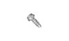 #8-18 x 3/8 Hex Washer Head Slotted Tek Screw #2 Point, Steel Zinc (Box of 10000)