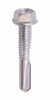 #12-24 x 1-1/4 Hex Washer Head  Tek Screw #5 Point, Steel Zinc (Box of 3000)