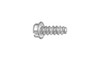 1/4"-10 x 2 Hex Washer Head Slotted Thread Rolling Screw, Steel Zinc Clear & Wax (Box of 1000)