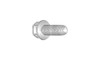 3/8"-16 x 3/4 Hex Washer Head Slotted Thread Rolling Screw, Steel Zinc Clear & Wax (Box of 750)