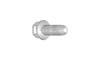 #10-32 x 5/8 Hex Washer Head Unslotted Thread Rolling Screw, Steel Zinc Clear & Wax (Box of 7000)