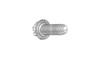 #6-32 x 3/4 Hex Washer Head, Serrated Slotted Thread Rolling Screw, Steel Zinc Clear & Wax (Box of 5000)