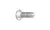 #10-24 x 5/8 Oval Head Phillips Thread Rolling Screw, Steel Zinc Clear & Wax (Box of 4000)
