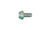 #8-32 x 1/2 Hex Washer Head Slotted Thread Cutting Screw Type F, Steel Zinc Green (Box of 10000)