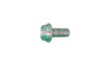 #10-32 x 1/4 Hex Washer Head Slotted Thread Cutting Screw Type F, Steel Zinc Green (Box of 10000)