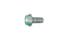 #8-32 x 3/8 Hex Washer Head Unslotted Thread Cutting Screw Type F, Steel Zinc Green (Box of 10000)