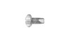 #10-32 x 1/2 Pan Head Slotted Thread Cutting Screw Type 23, Steel Zinc Clear (Box of 8000)