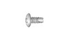 #8-18 x 5/16 Truss Head Phillips Thread Cutting Screw Type 25, Steel Zinc Clear (Box of 10000)
