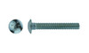 #10-24 x 4" Carriage Bolt Low Carbon Steel, Zinc Clear - FT (Package of 75)