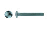 1/4"-20 x 5" Carriage Bolt Low Carbon Steel, Zinc Clear - FT (Box of 500)