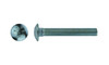 M6-1.00 x 60 mm Carriage Bolt Low Carbon Steel, Zinc Clear - PT (Box of 500)