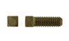 5/8"-11 x 4-1/2" Square Head Set Screw, Cup Point Case Hardened, Plain - FT (Box of 125)