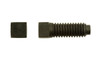 3/8"-16 x 5/8" Square Head Set Screw, 1/2 Dog Point Case Hardened, Plain - FT (Package of 100)