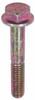 M8-1.25 x 80 Flange Bolt Din 6921, Grade 10.9, Zinc Yellow