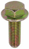 M10-1.5 x 30 Flange Bolt Din 6921, Grade 10.9, Zinc Yellow