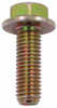 M10-1.5 x 30 Flange Bolt Din 6921, Grade 10.9, Zinc Yellow