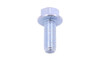 3/8"-16 x 1" Serrated Flange Bolt, Grade 5, Zinc Clear