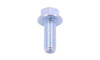 3/8"-16 x 3" Serrated Flange Bolt, Grade 5, Zinc Clear