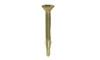1/4"-20 x 3-1/2 Flat Head Phillips Tek Screw #4 Point with Wings, Steel Zinc