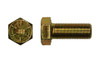 3/8"-24 x 1-1/4" Hex Cap Screw Grade 8, Zinc Yellow - FT