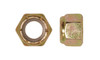 3/8"-24 UNF NE Nylon Insert Lock Nut, Grade C Steel, Zinc Yellow