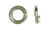 2" Regular Split Lock Washer, Low Carbon Steel, Zinc Clear
