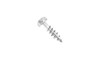 #8 x 1-1/2" Quadrex Drive Pan Head Deep Thread Cabinet Screw, Type 17, Steel, Zinc Clear - PT (Box of 4000)