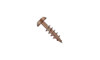 #8 x 3/4" Phillips Truss Head Deep Thread Cabinet Screw, Type 17, Steel, Antique Brass - FT (Box of 7000)