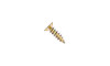 #6 x 5/8" Phillips Oval Head Hinge Screw, Fine Thread, Steel, Bright Brass (Box of 10000)