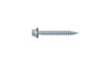PGA924 - #9 x 1-1/2"  High Hex Washer Head w/ Neo Washer Pole Barn Screw, Type S, Steel, Zinc Clear (1000 HR)  (Box of 2500)