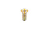 #4-40 x 1/4" Phillips Drive 82 Degree Flat Head Machine Screw, Steel, Zinc Yellow - FT (Box of 10000)