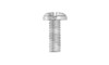 #4-40 x 1/4" Slotted Drive Binding Head, Undercut Machine Screw, Steel, Zinc Clear - FT (Box of 10000)