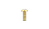 #8-32 x 1-1/4" Slotted Drive Round Head Machine Screw, Steel, Zinc Yellow - FT (Box of 4000)