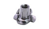 5/16"-18 x 3/8" 4 Prong Tee Nut, 18-8 Stainless Steel (Package of 100)