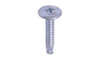 #12 x 1 Self-Drilling K-Lath Tek Screw, Zinc, Modified Truss Wafer Head, Phillips