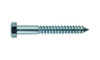 5/16"-9 x 1" Hex Lag Bolt Low Carbon Steel, Zinc Clear