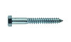 3/8"-7 x 8" Hex Lag Bolt Low Carbon Steel, Zinc Clear