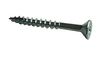#9 x 2-1/2" Phillips Flat Head w/ Nibs Deep Thread Cabinet Screw, Type 17, Steel, Zinc Clear - PT