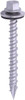 #10 x 1"  High Hex Washer Head w/ Neo Washer Pole Barn Screw, Type 17, Steel, Zinc Clear (1000 HR)